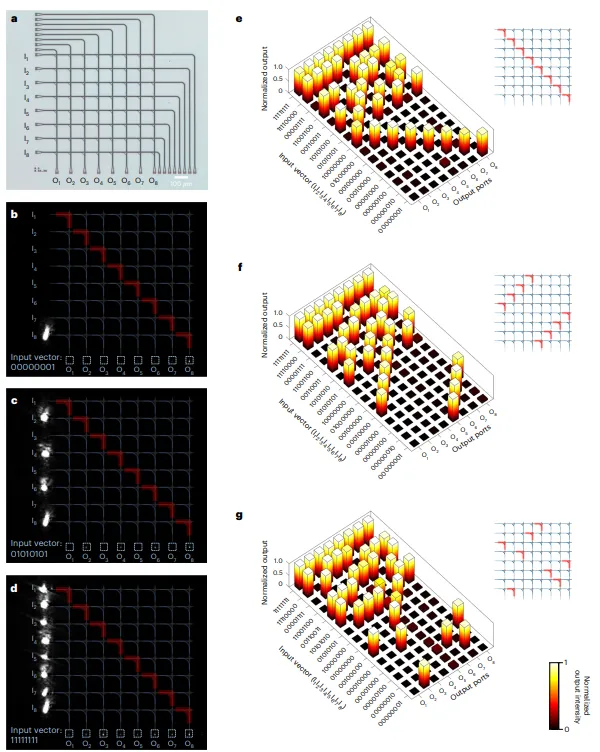 8×8開(kāi)關(guān)陣列的性能測試圖 8×8開(kāi)關(guān)陣列的性能測試圖