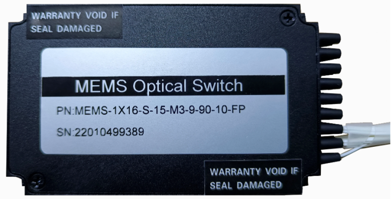 MEMS1×16單模光開(kāi)關(guān)標準化模塊實(shí)物圖
