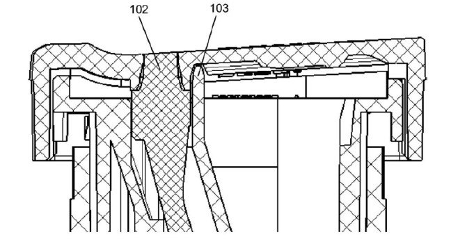 內殼體隔離導光體示意圖防竄光開(kāi)關(guān)單導光體防護圖
