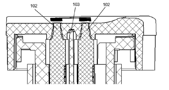 內殼體隔離數個(gè)導光體的示意圖多信標光開(kāi)關(guān)防竄光結構圖 內殼體隔離數個(gè)導光體的示意圖多信標光開(kāi)關(guān)防竄光結構圖