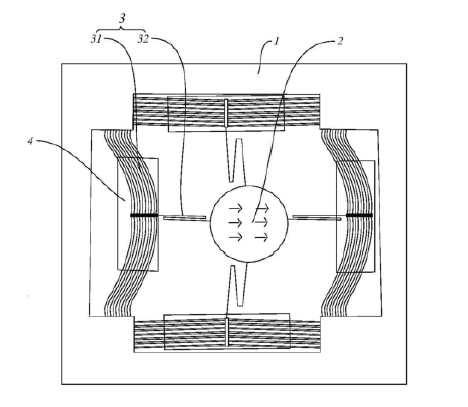 MEMS光開(kāi)關(guān)電磁熱耦合驅動(dòng)位移調節結構 - 廣西科毅光通信