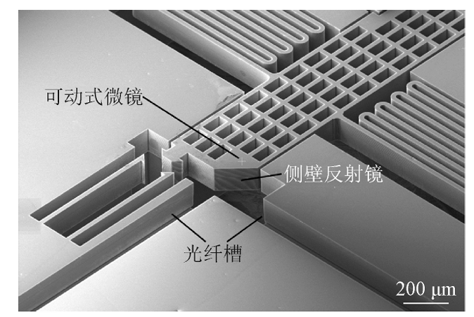 采用雙面ICP刻蝕工藝制成的微小型光開(kāi)關(guān)SEM圖 - 廣西科毅光通信 采用雙面ICP刻蝕工藝制成的微小型光開(kāi)關(guān)SEM圖 - 廣西科毅光通信