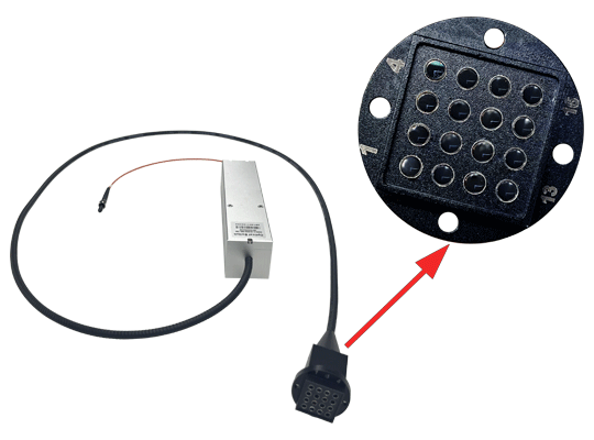 1×16多模光開(kāi)關(guān)陣列輸出示意圖 - 廣西科毅光通信 1×16多模光開(kāi)關(guān)陣列輸出示意圖 - 廣西科毅光通信